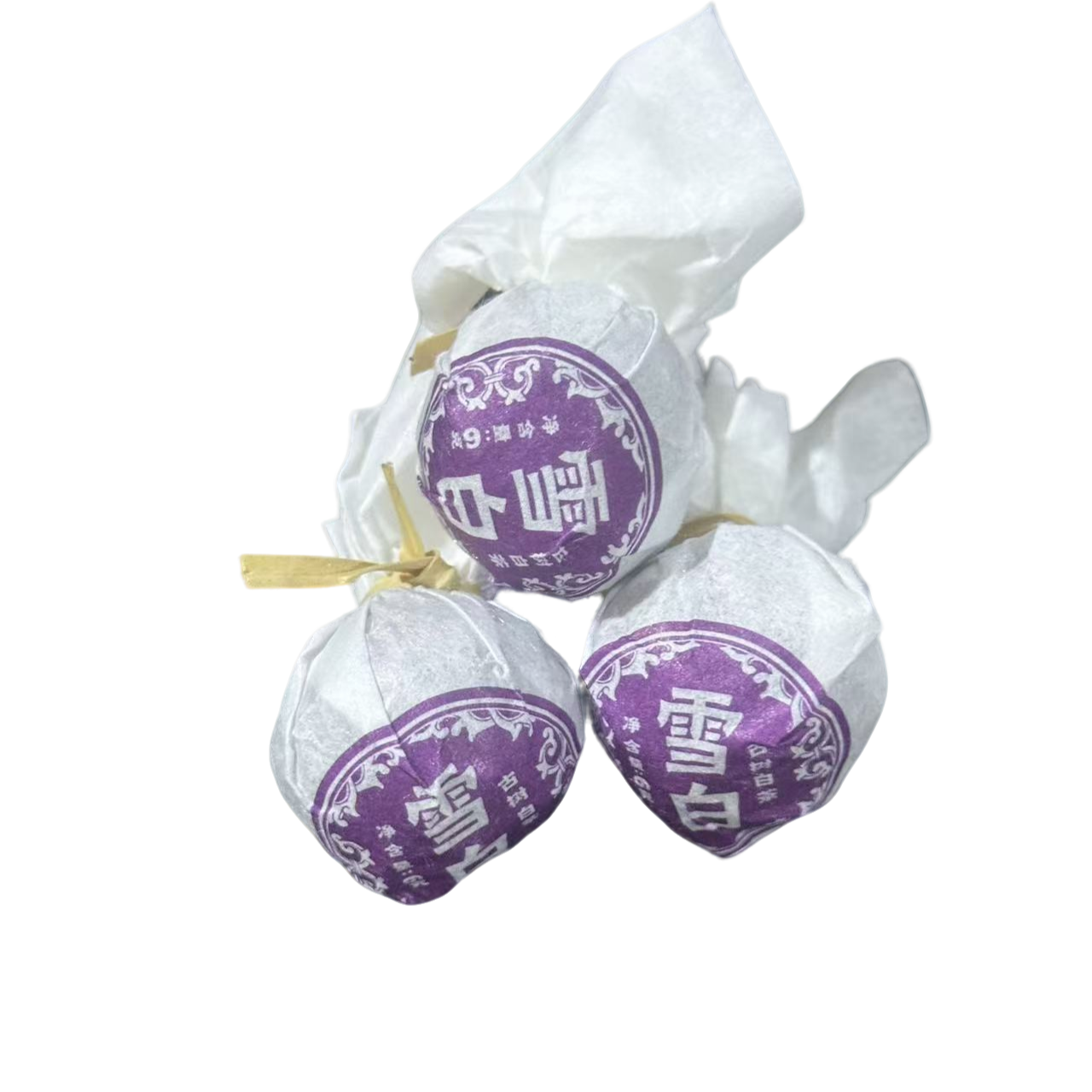 【老九好茶】2024年山雨树【雪白龙珠6克/颗】 陶瓷紫砂