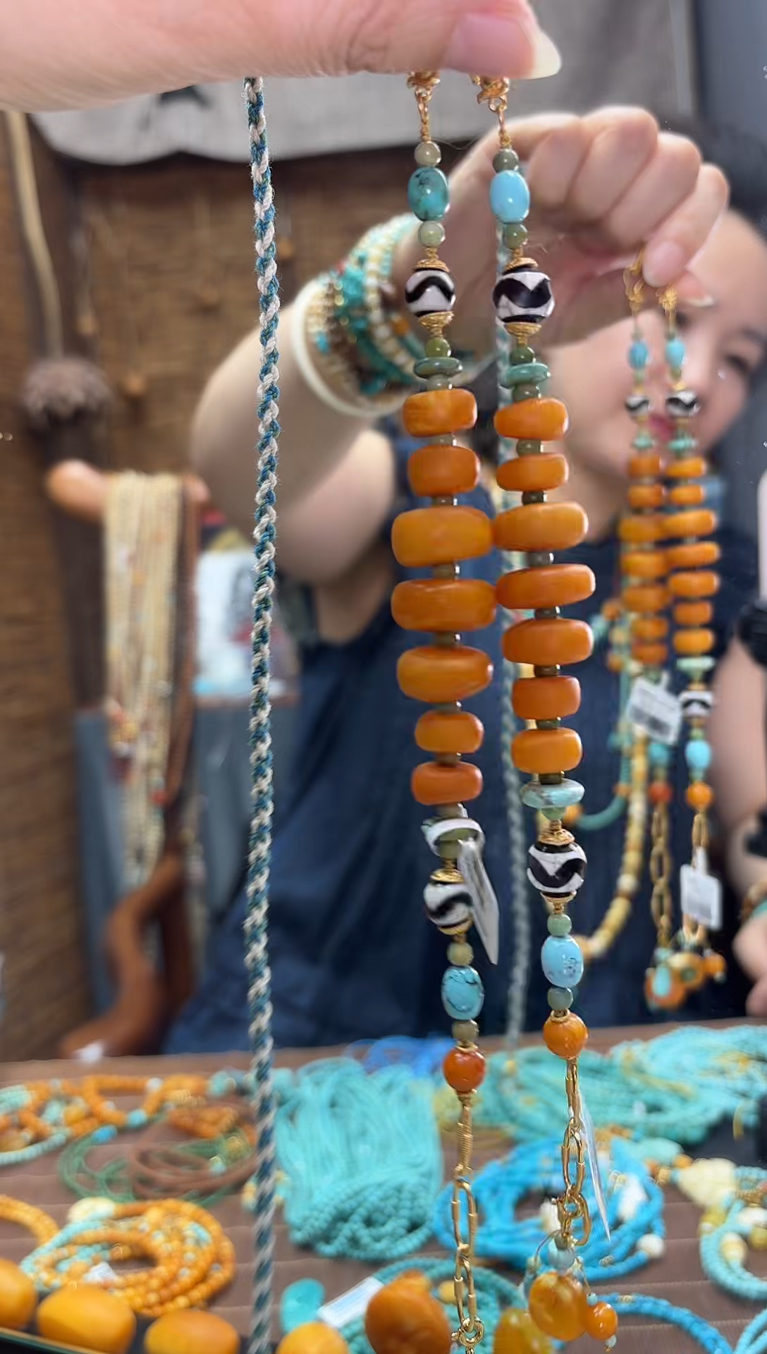 未镶嵌蜜蜡裸石7福设计款  多样性发一件