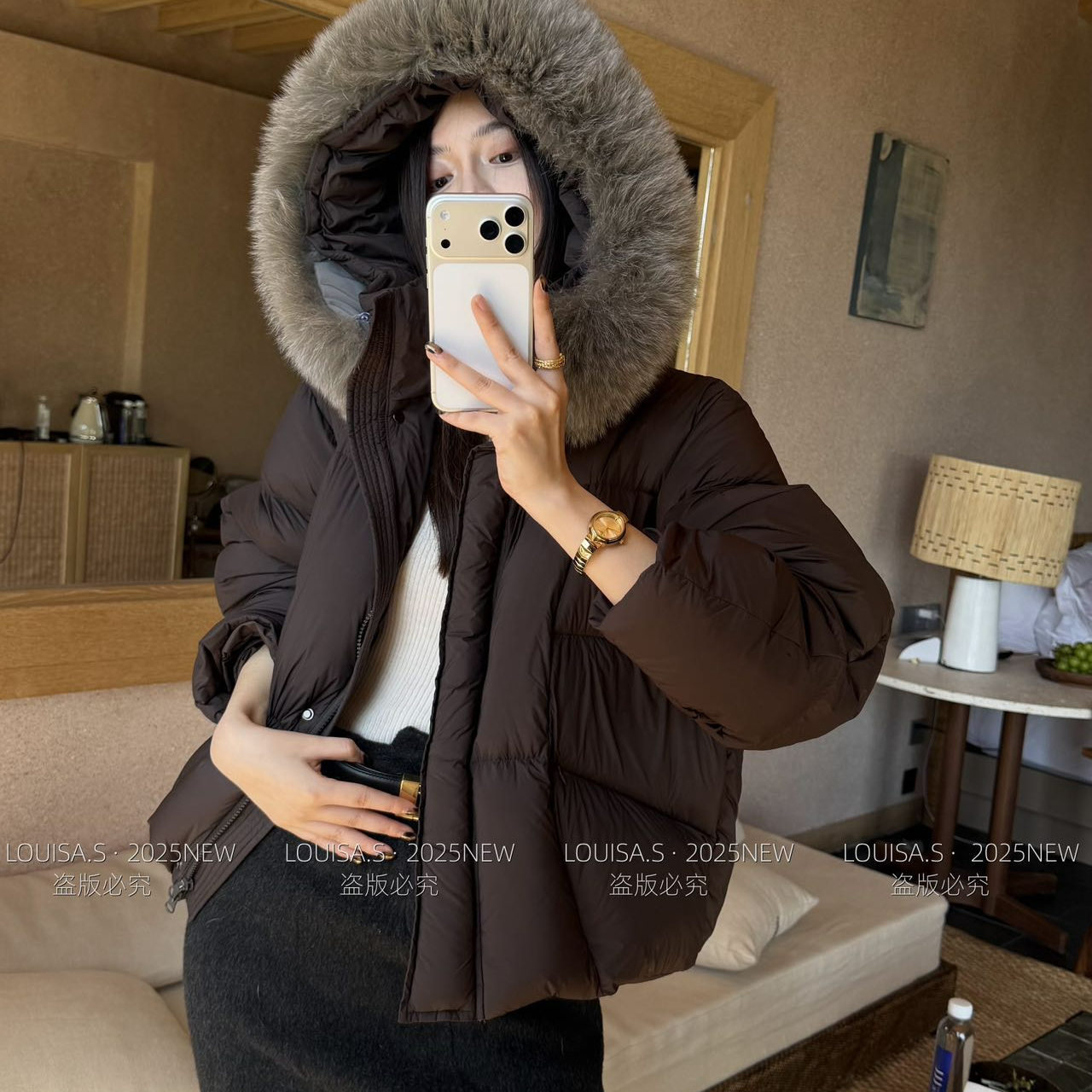 鑫燃KIKI 时尚设计款百搭毛领羽绒服外套  28231  OBT