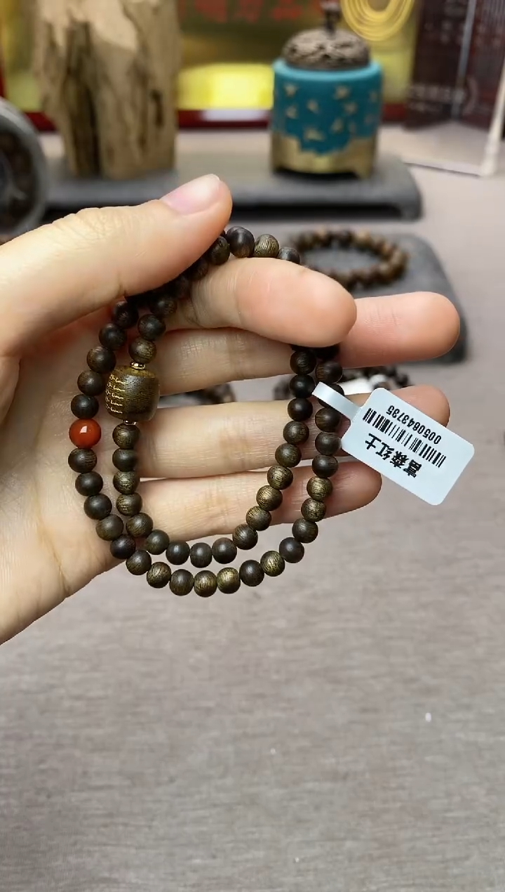【闪购商品】沉香手串富森红土05沉水+红土五条+配饰两圈款