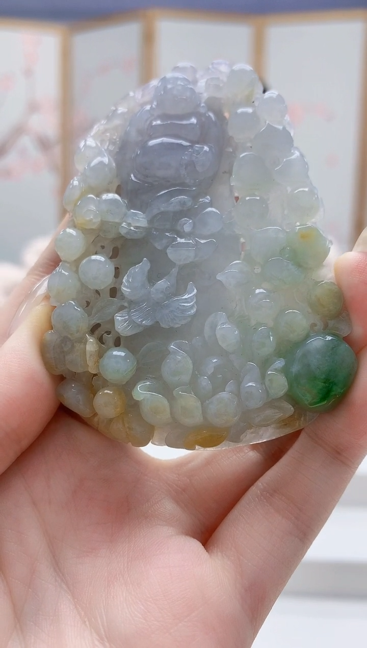 未镶嵌定制翡翠3099jw-毛货挂件69