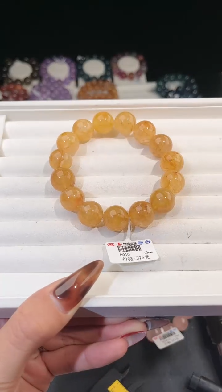 【闪购商品】水晶手链未镶嵌多样性发一黄胶花