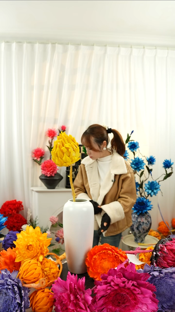 幸**乐永生洋蓟 霸王花1头叶片有伤【姜黄色】A39