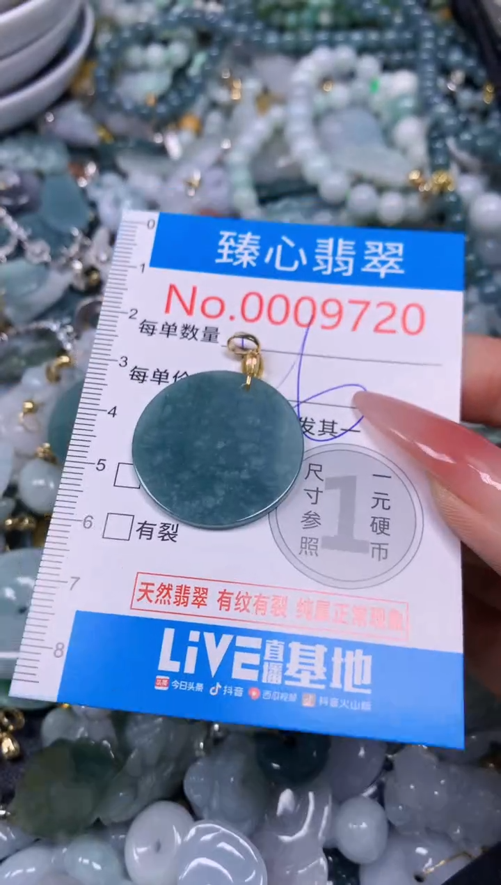 【闪购商品】翡翠颈饰未镶嵌含绳0009720