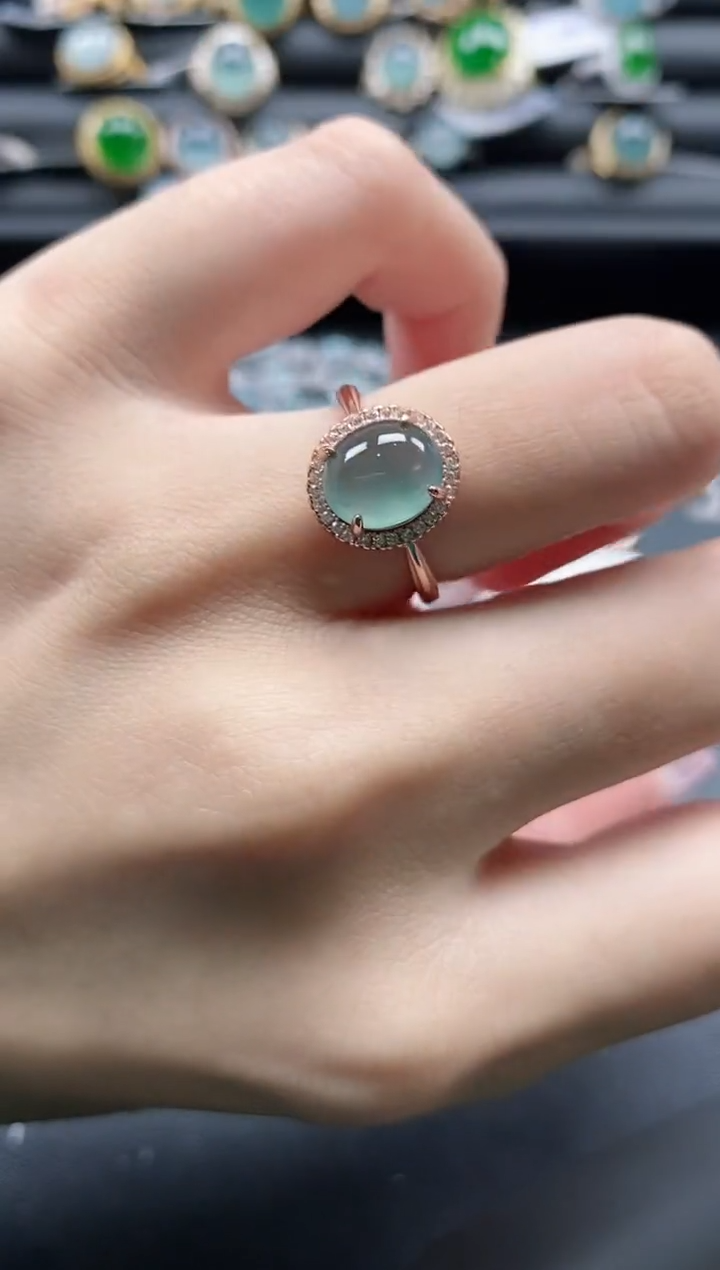 【闪购商品】翡翠戒指银S925镶嵌1111