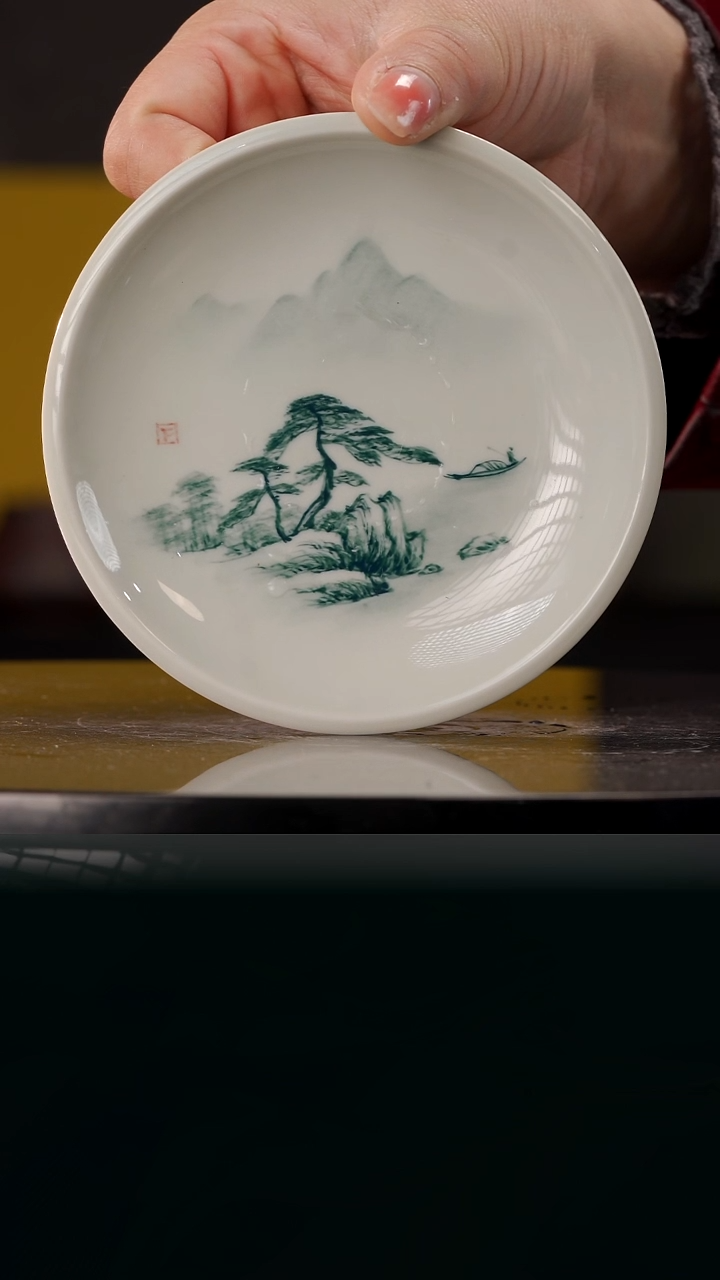 【闪购商品】山水高足壶承@@ST-C50001