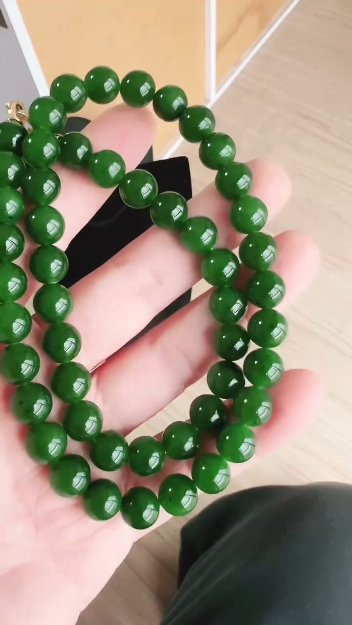 项链未镶嵌和田玉（碧玉）10