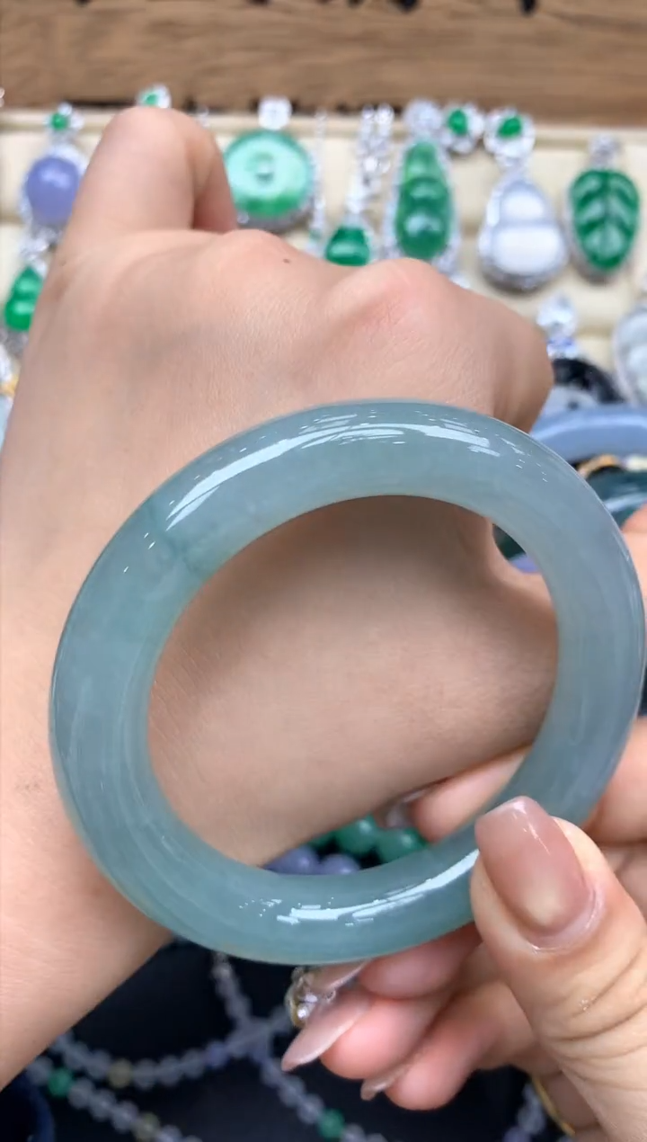 未镶嵌手镯翡翠320-中国好珍宝