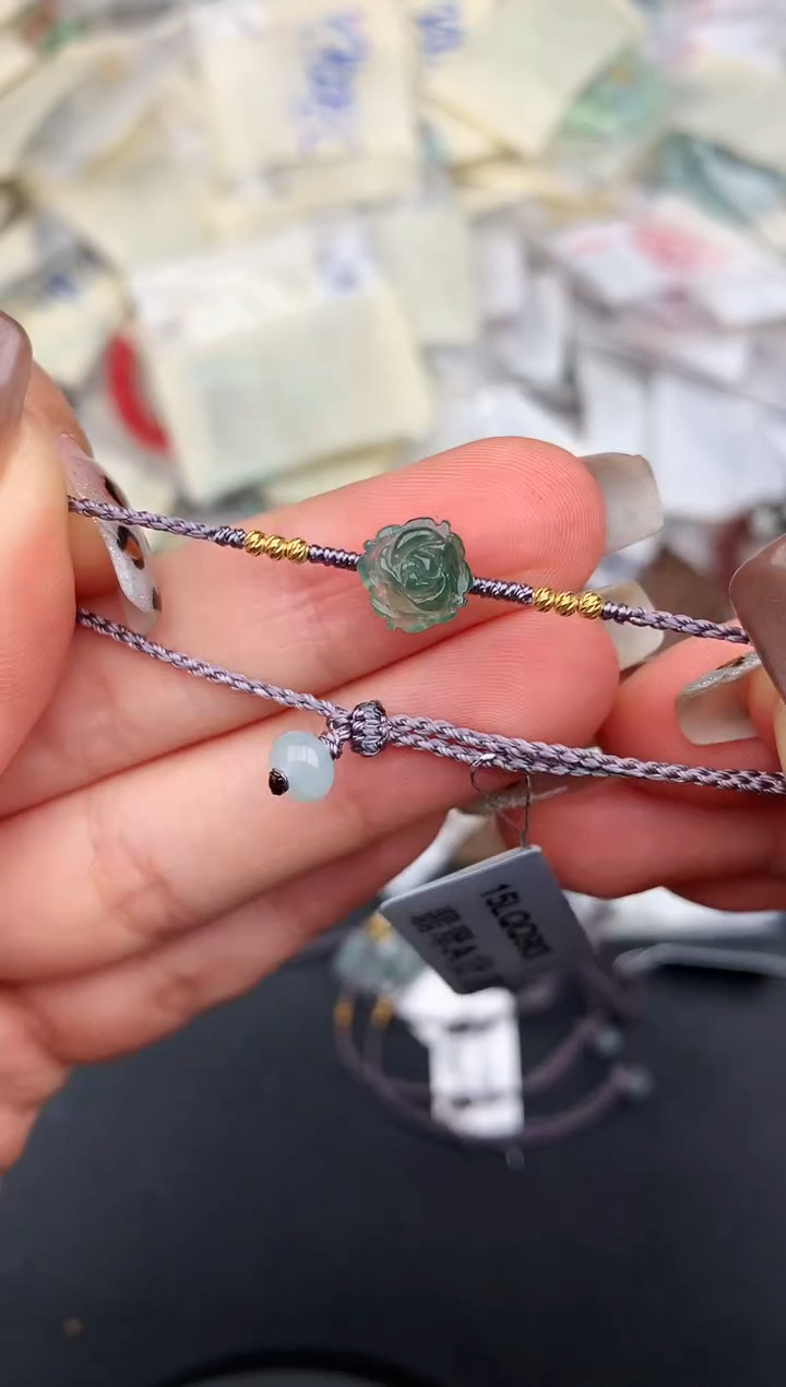 18K金镶嵌挂件翡翠—47