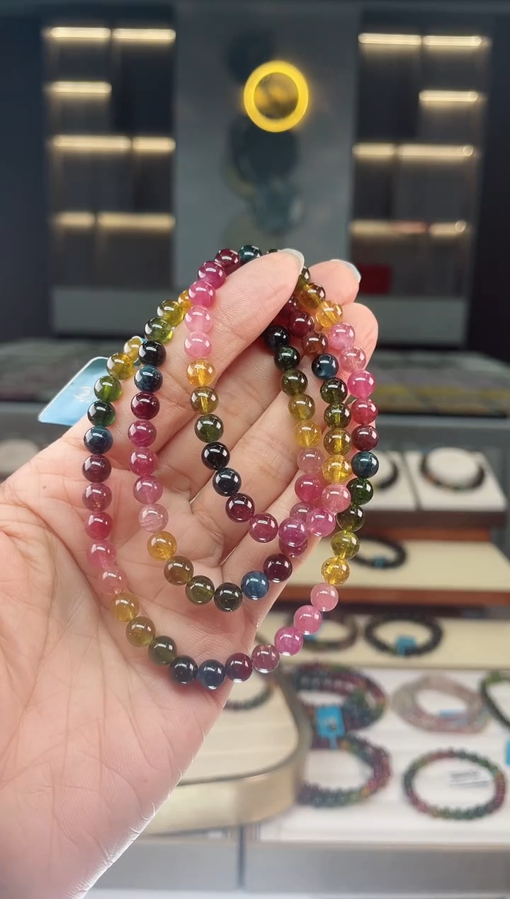 【闪购商品】碧玺单圈手串未镶嵌（多样性发一条）Q