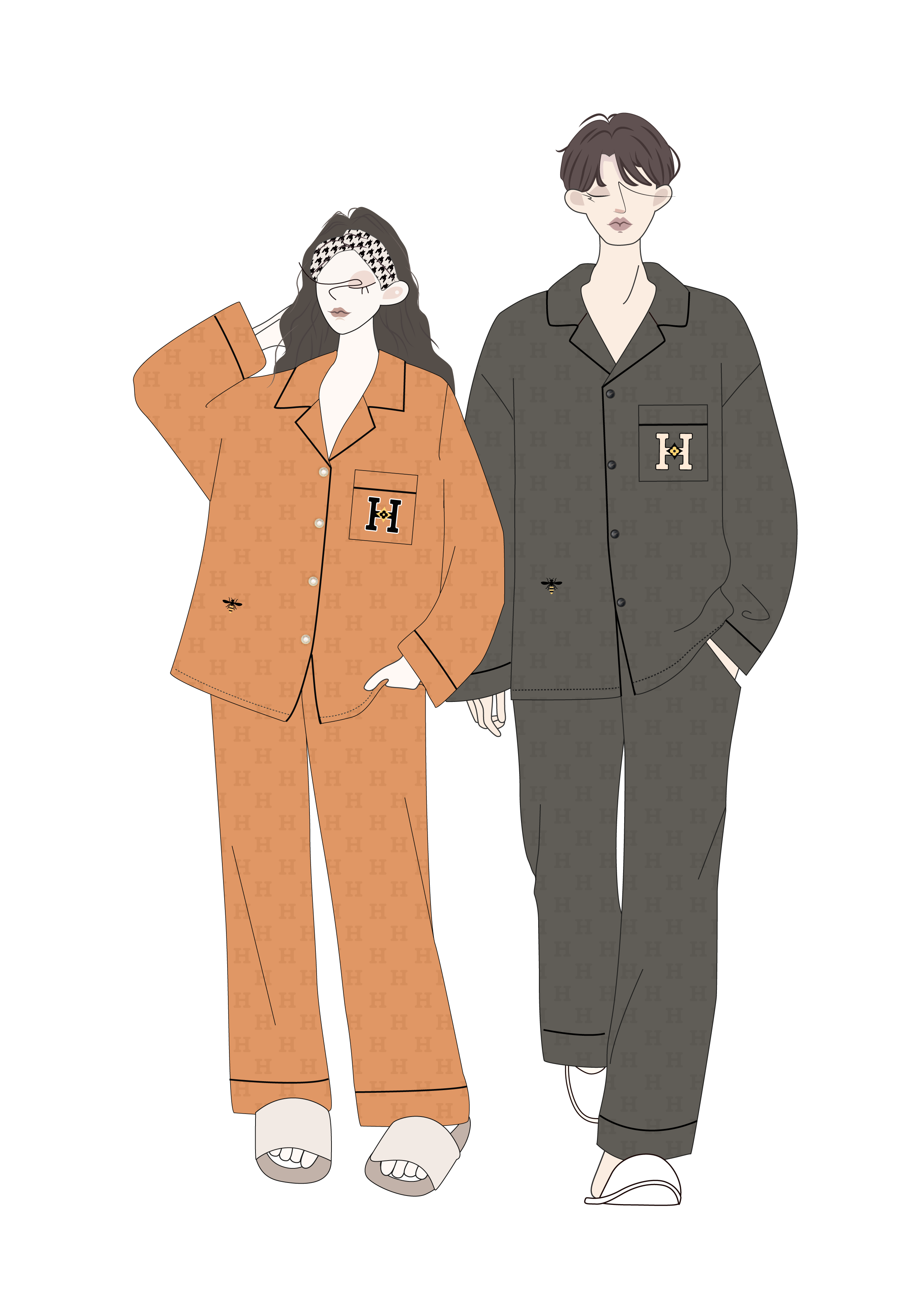 ③号【巨厚复合兔绒】冬款保暖加厚高领高品质家居服睡衣~