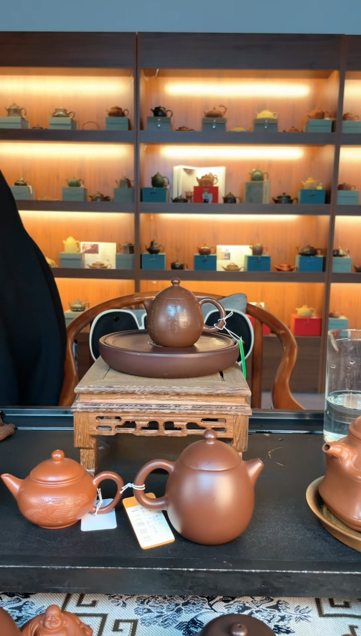 茶壶紫砂小品微刻龙蛋 100目紫朱泥 赵晖