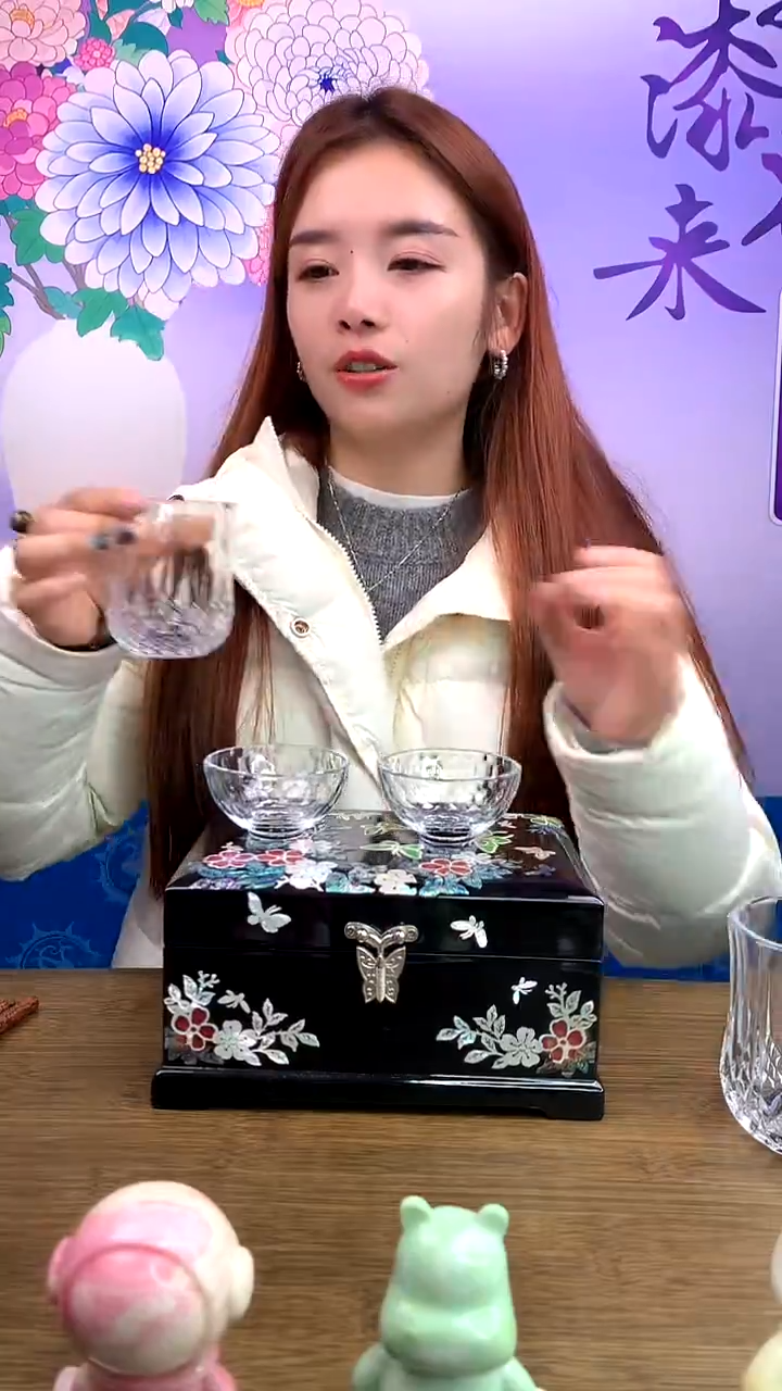 【闪购商品】漆器螺钿水晶杯（中号）