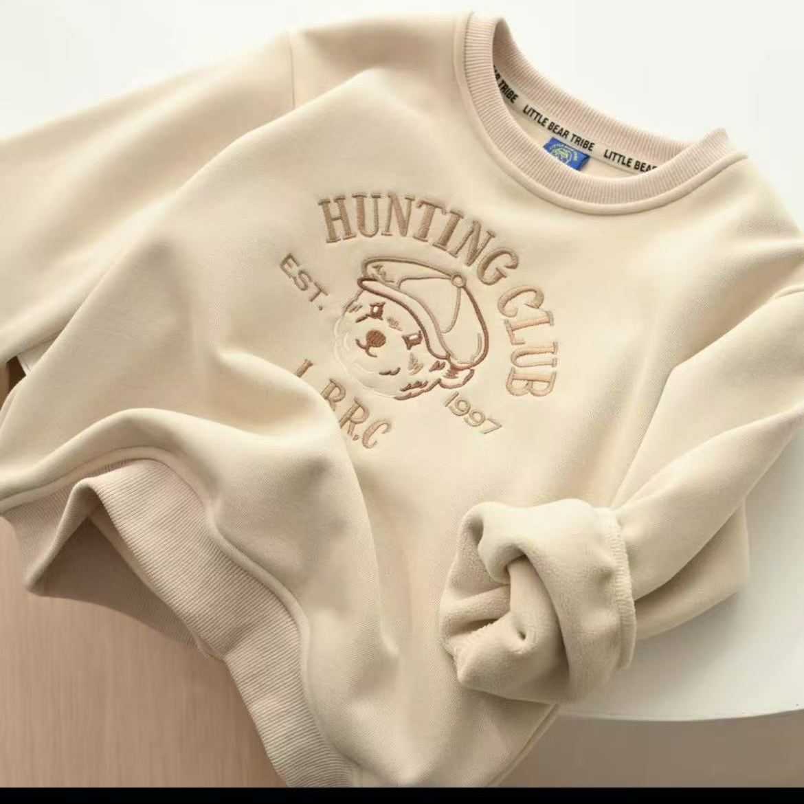 套头上衣打底中性休闲男女通用加厚字母卫衣加绒宽松秋冬卡通