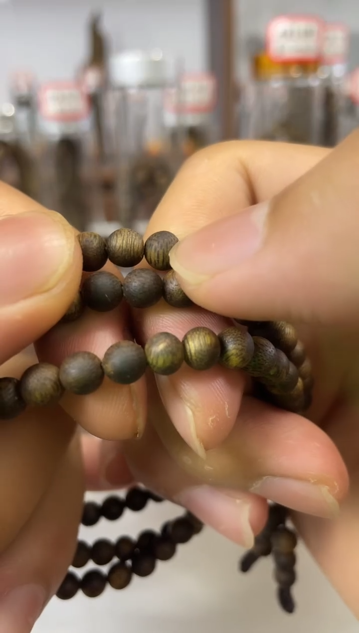 手把件沉香高品质棋楠多圈沉香手串多样性发一