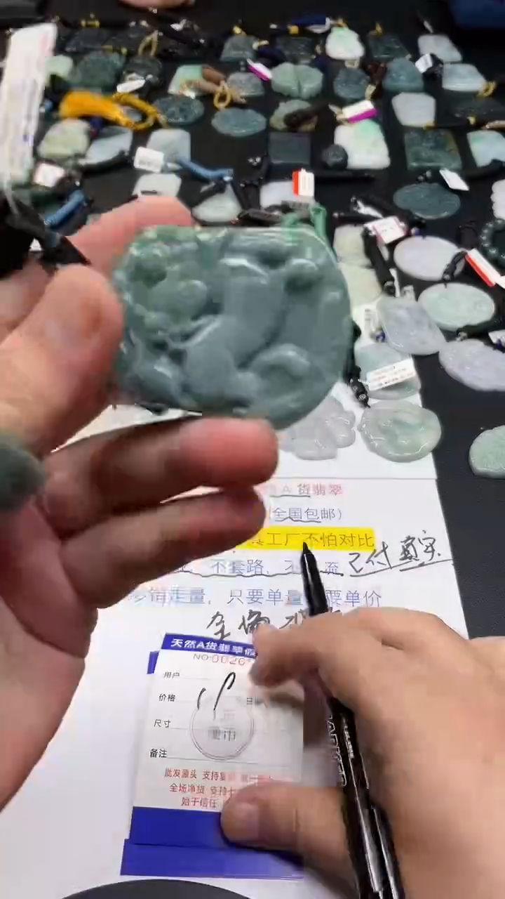 翡翠未镶嵌颈饰 天然翡翠 一物一图 