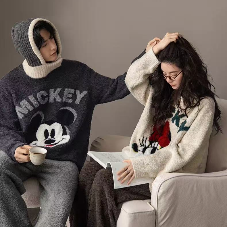 【沐梵家居】宠粉定制！软绵绵加厚保暖慵懒风冬季家居服套装—晚安熊