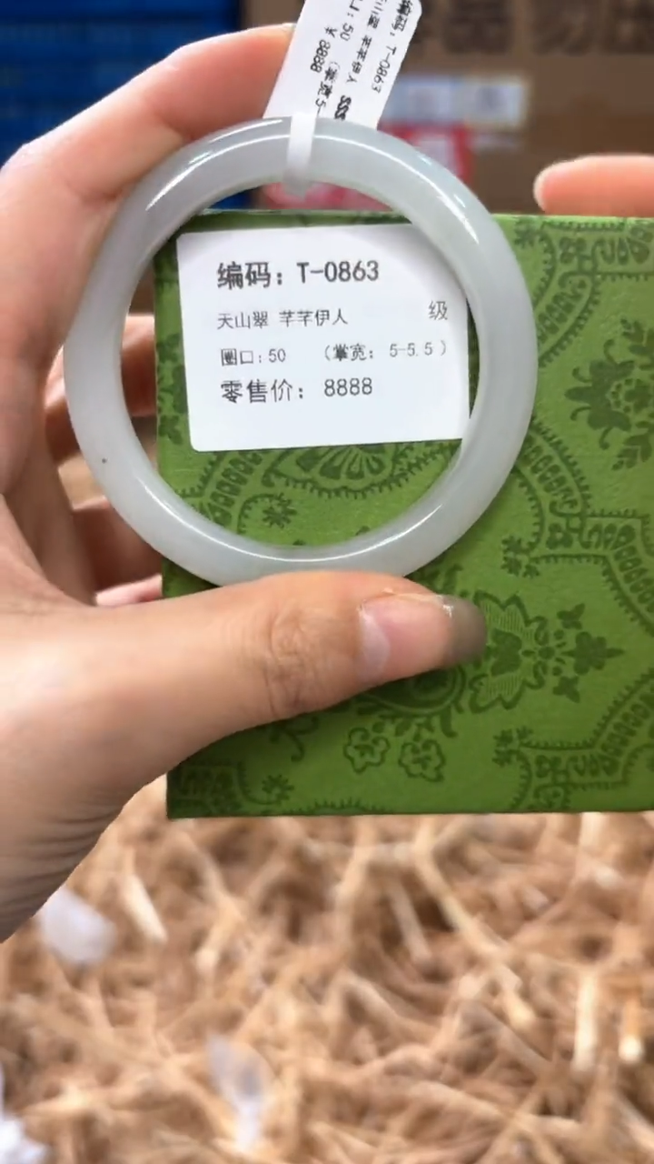 未镶嵌手镯石英质玉T-0863