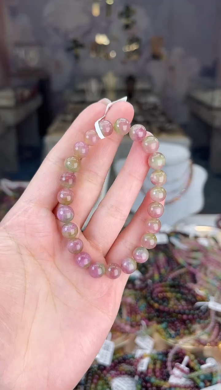 【闪购商品】碧玺/未镶嵌J8mm+碧玺单圈多样性发货