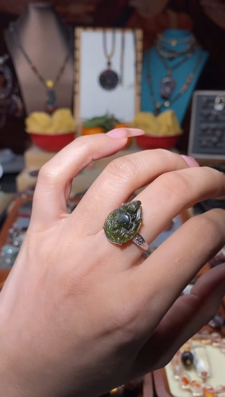 【闪购商品】碧玺戒指未镶嵌碧玺凤九