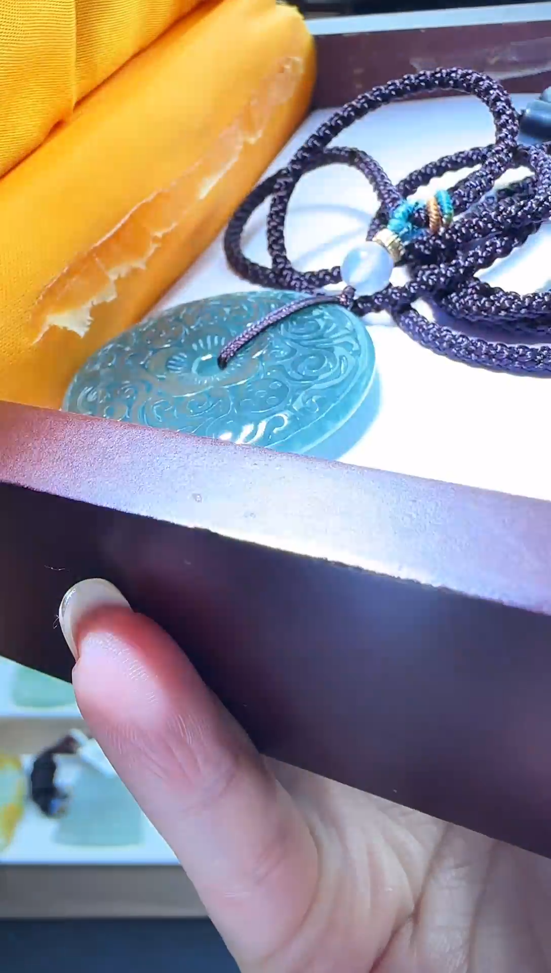 颈饰未镶嵌翡翠多样性发其一  平安扣 