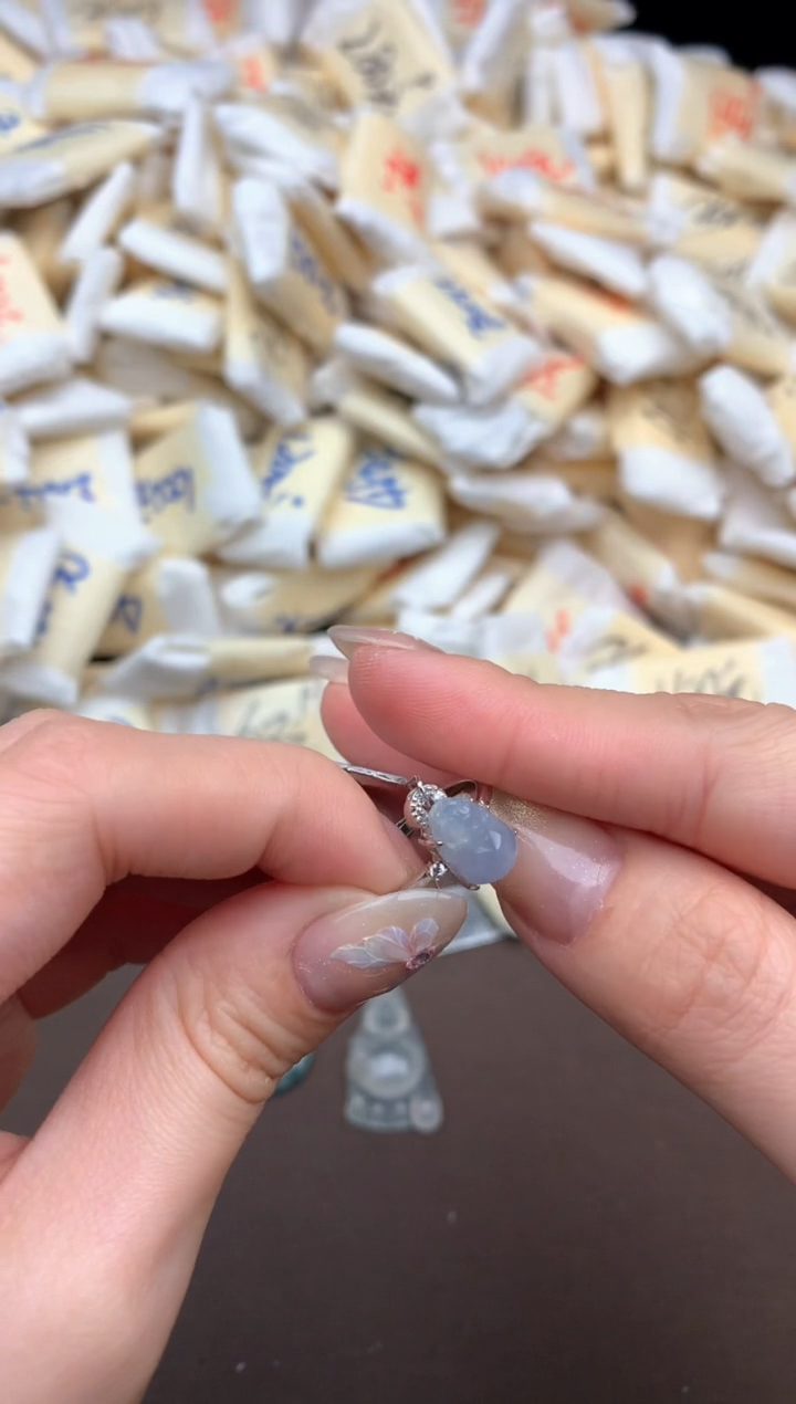 【闪购商品】翡翠戒指银S925镶嵌一