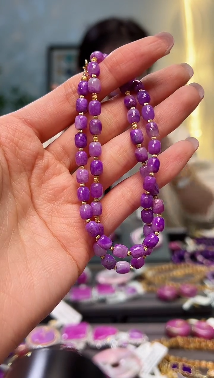 【闪购商品】苏纪石（舒俱来）项链18K金镶嵌1