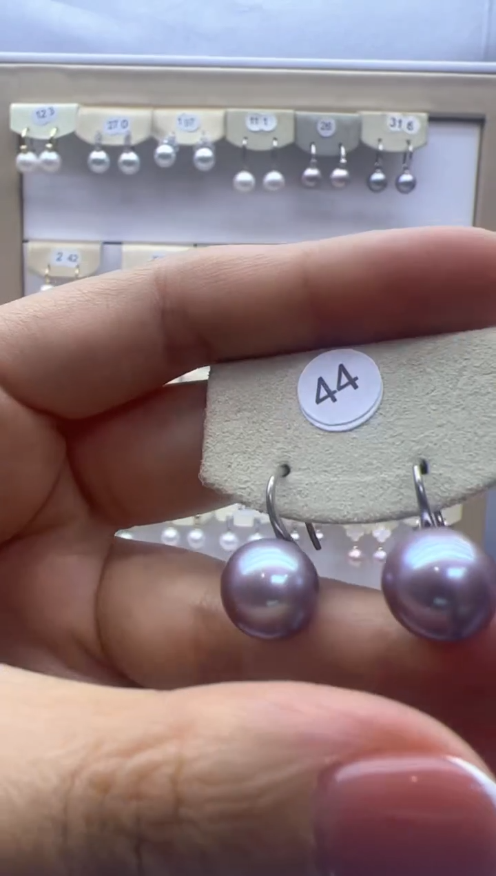 【闪购商品】淡水珍珠耳饰银S925镶嵌44