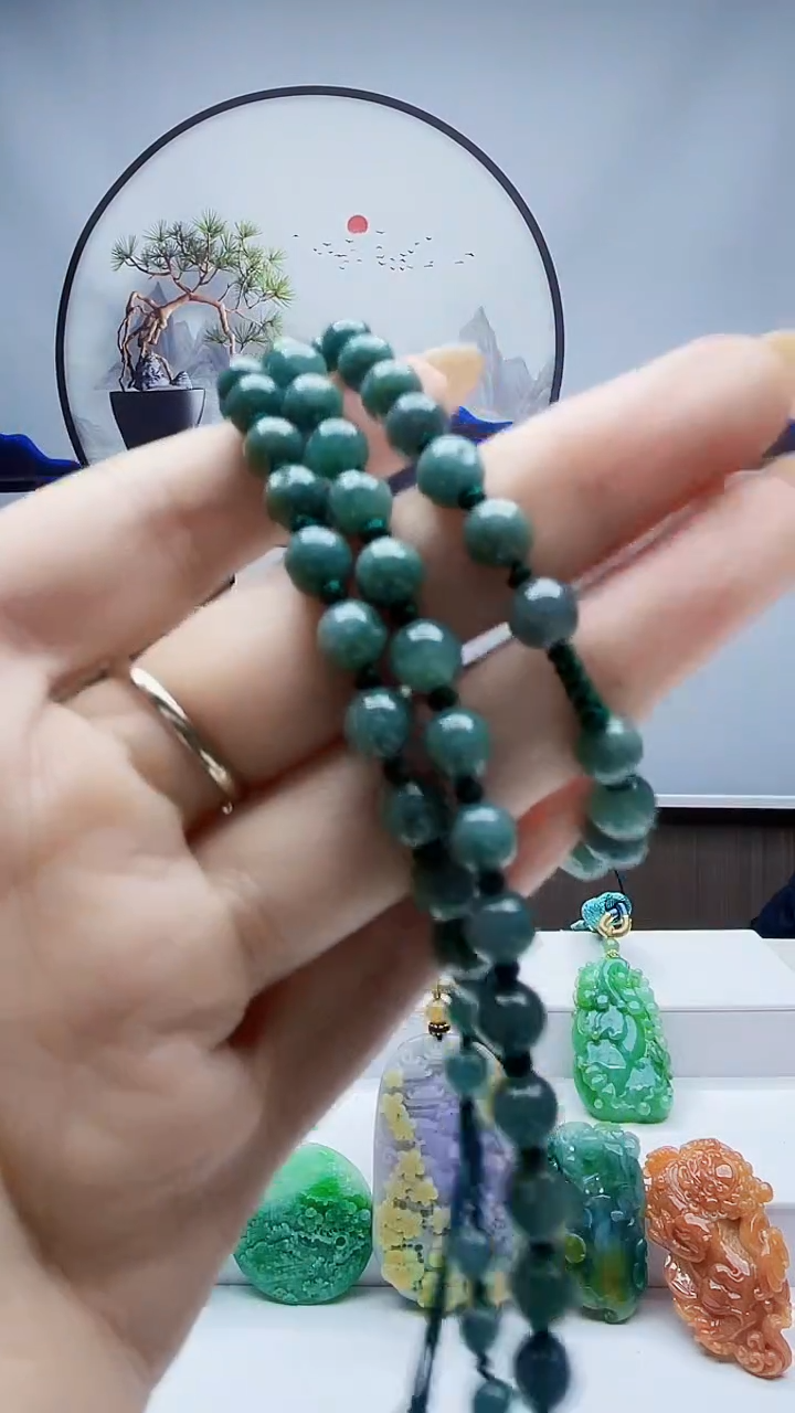 未镶嵌定制翡翠毛货挂件60