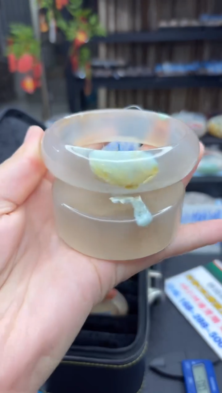 【闪购商品】石英质玉手镯未镶嵌66（62圈赠送镯心）