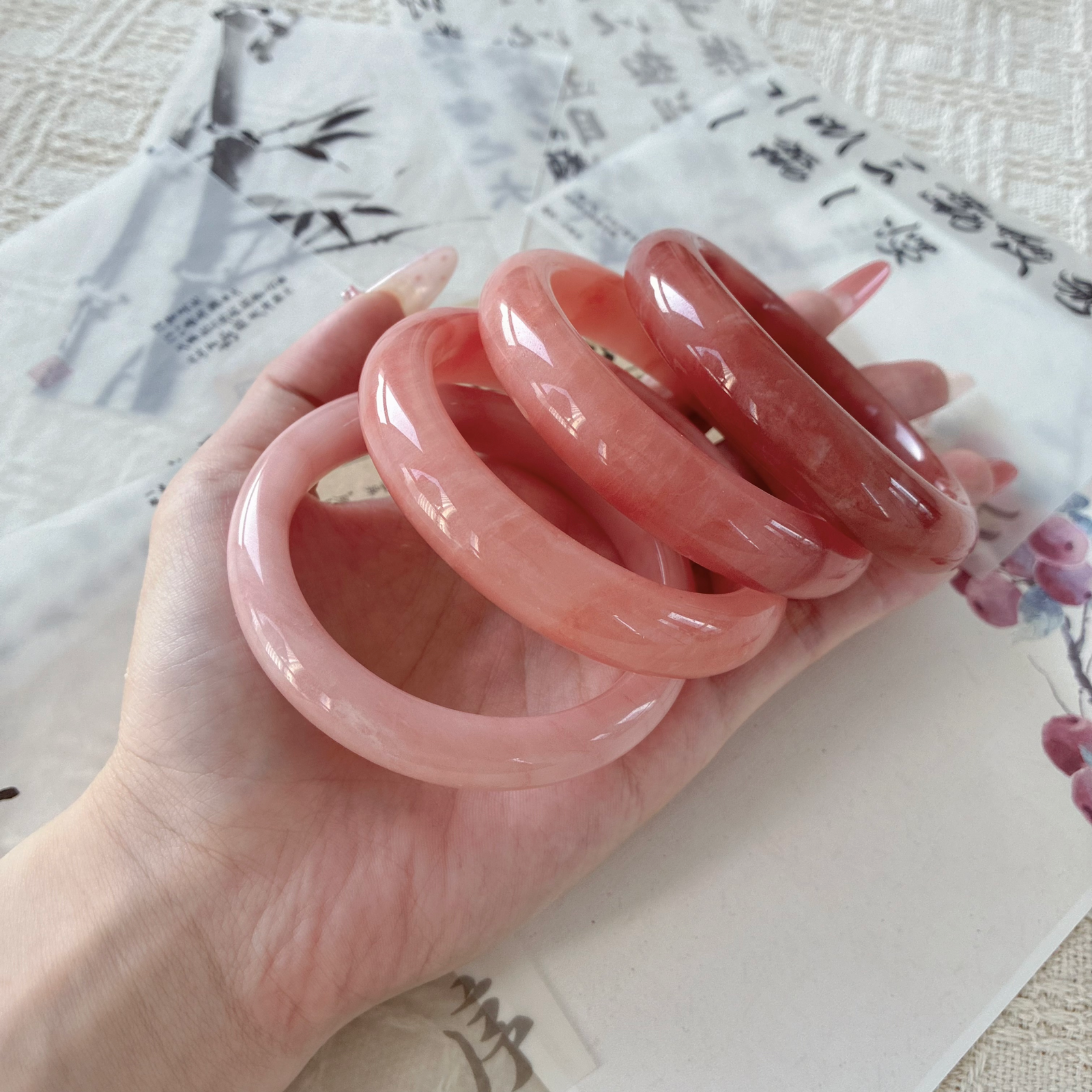 【红丝玉】龙纹桃花酿 天然红丝玉招桃桃（多样性发其一）