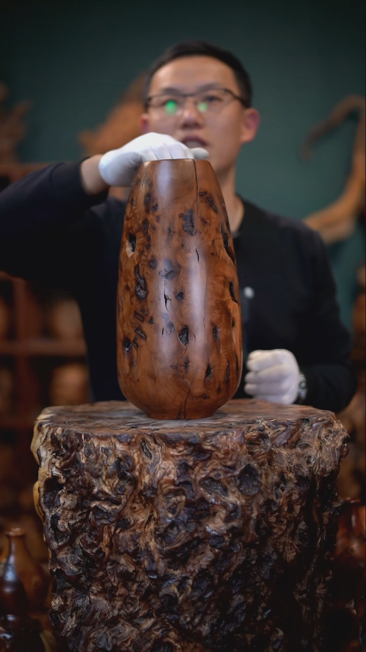 【闪购商品】梨木雷击枣木水滴瓶