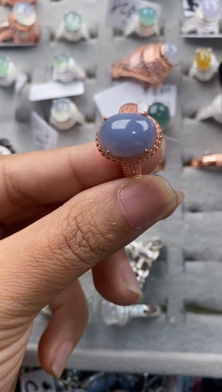 未镶嵌戒指翡翠555---4