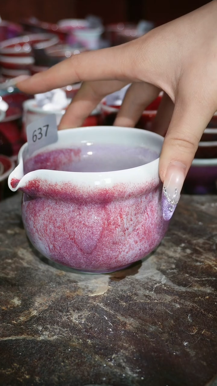 摆件陶精品窑变钧瓷茶器