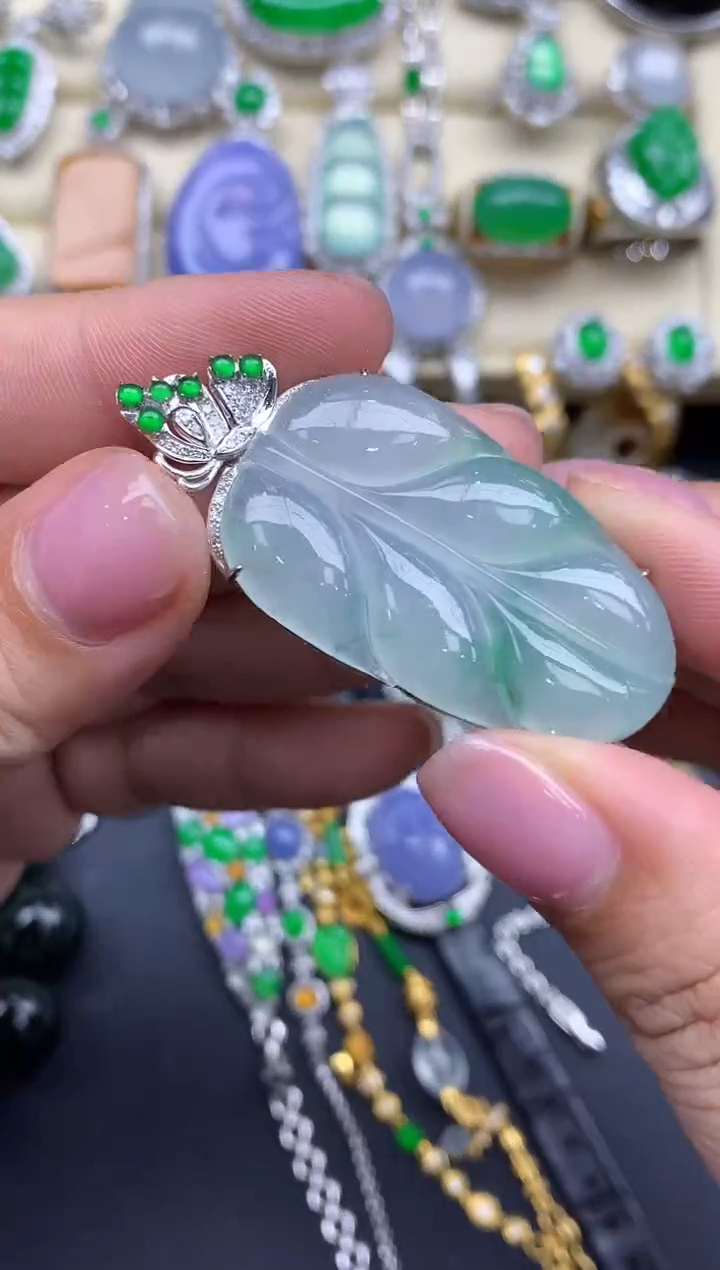 【闪购商品】翡翠颈饰18K金镶嵌278-中国好珍宝