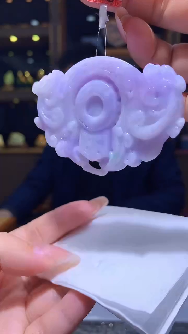 【闪购商品】定制翡翠未镶嵌1018xx-毛货挂件2