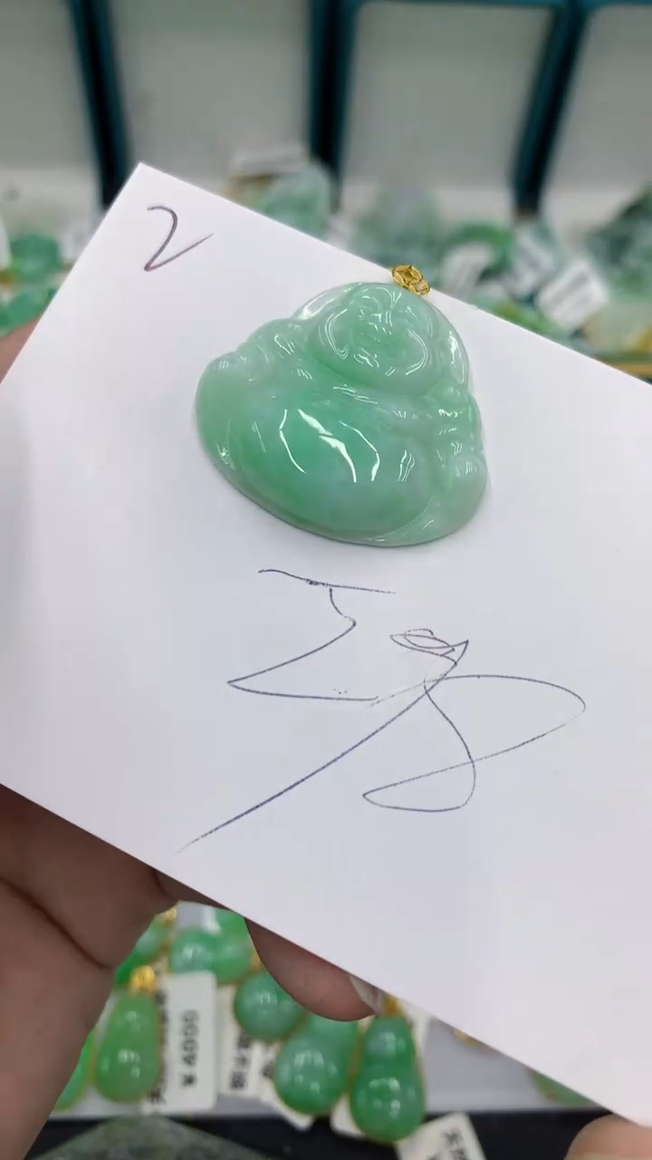 【闪购商品】翡翠颈饰18K金镶嵌翡翠