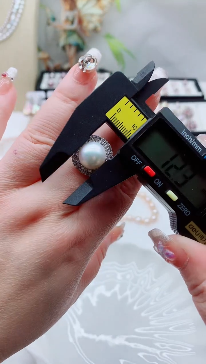 未镶嵌戒指淡水珍珠多样性发其一【非无瑕】