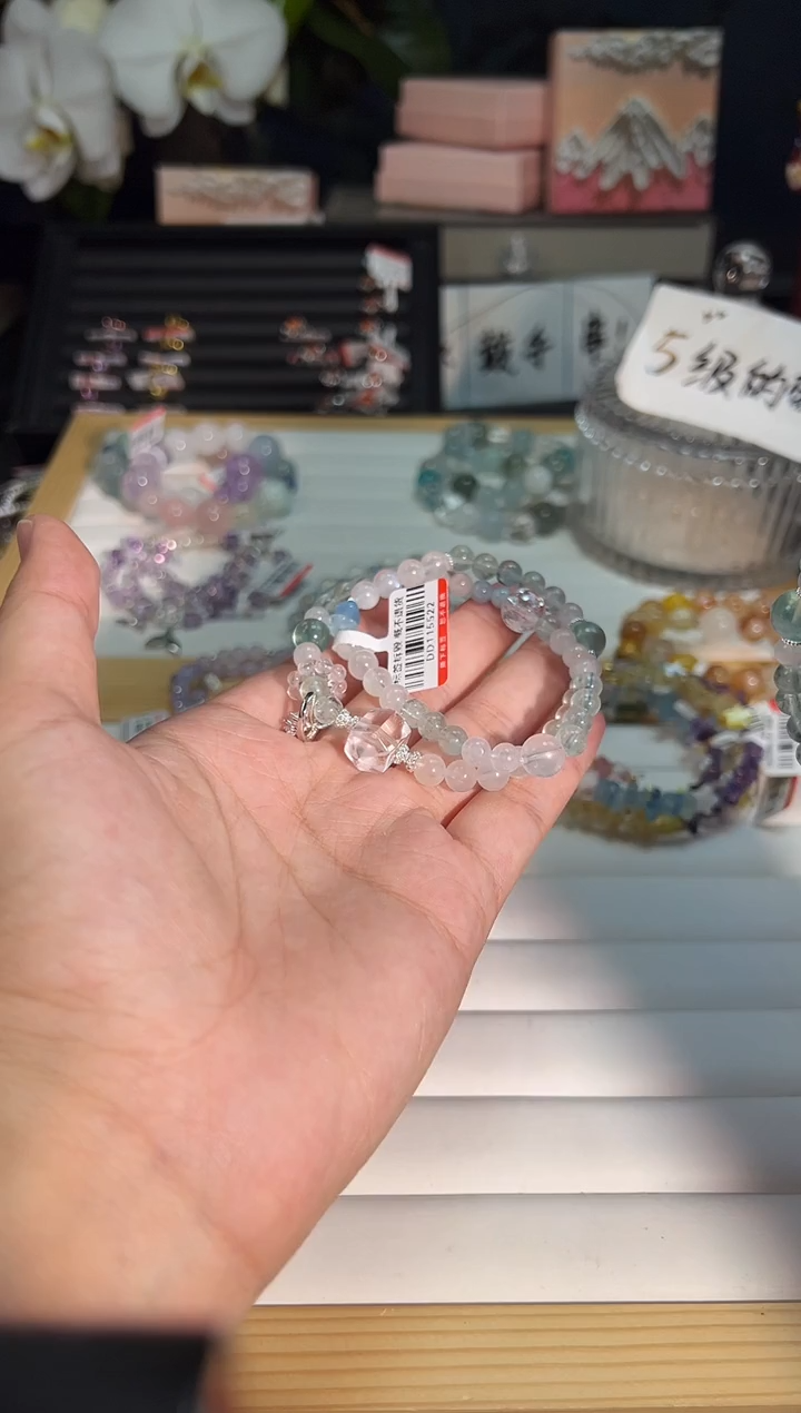 水晶手串未镶嵌e999多样性发货一件