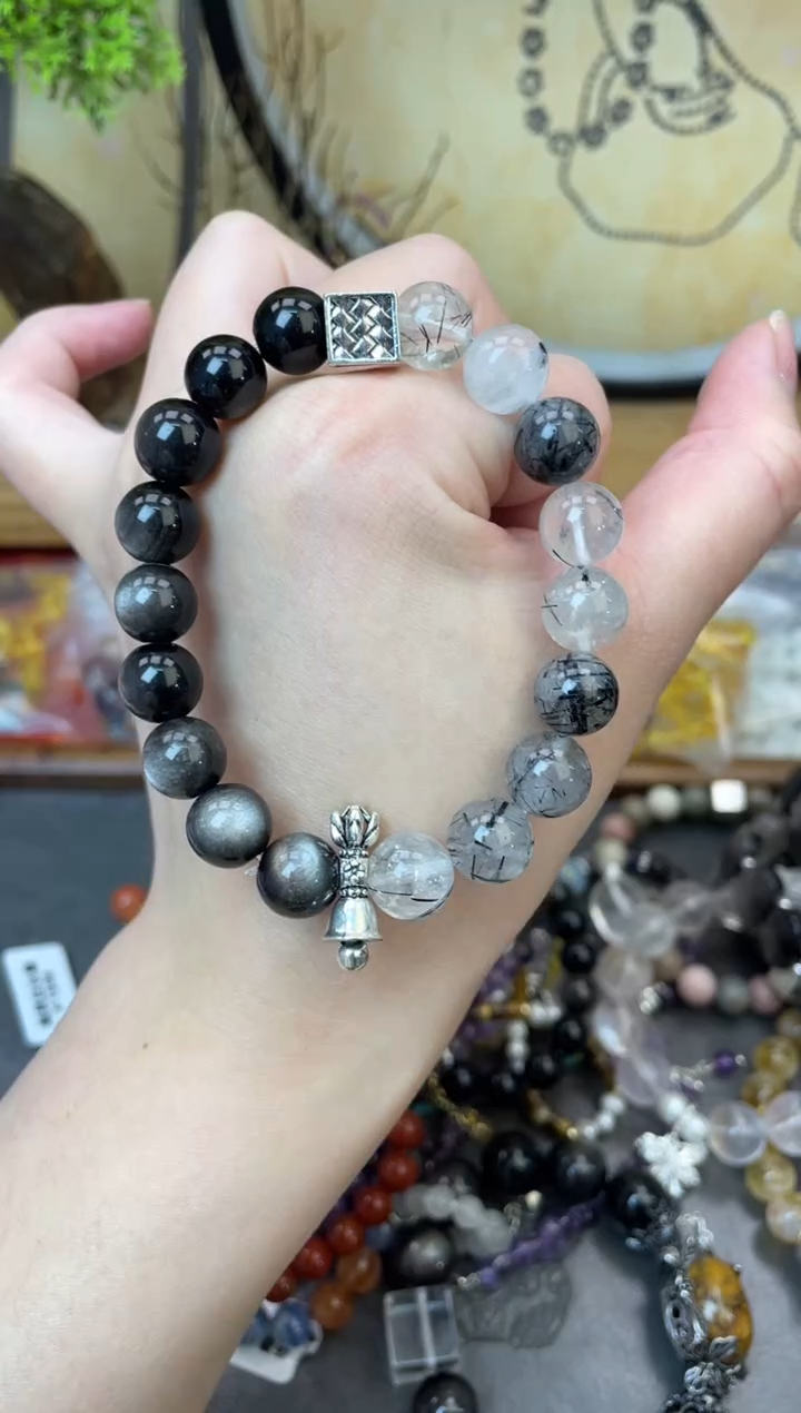 【闪购商品】水晶手链银S925镶嵌334手串