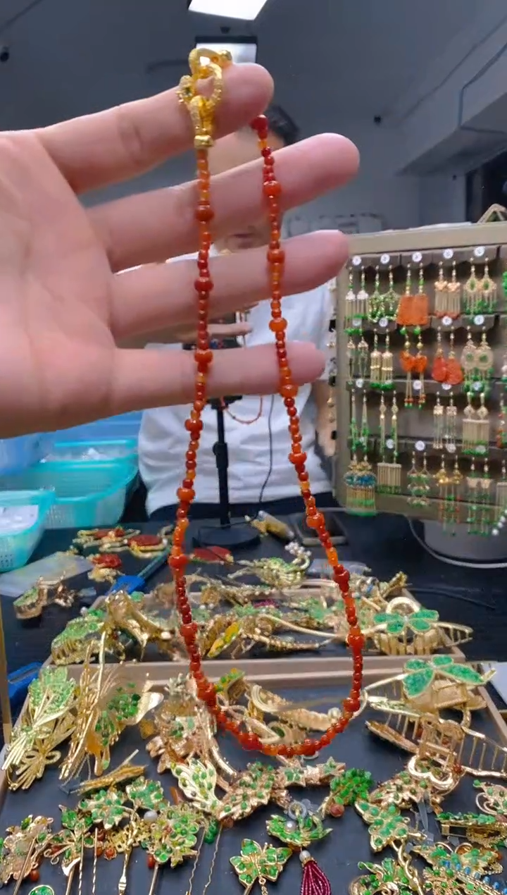 【闪购商品】翡翠耳饰合金311翡翠锁骨链