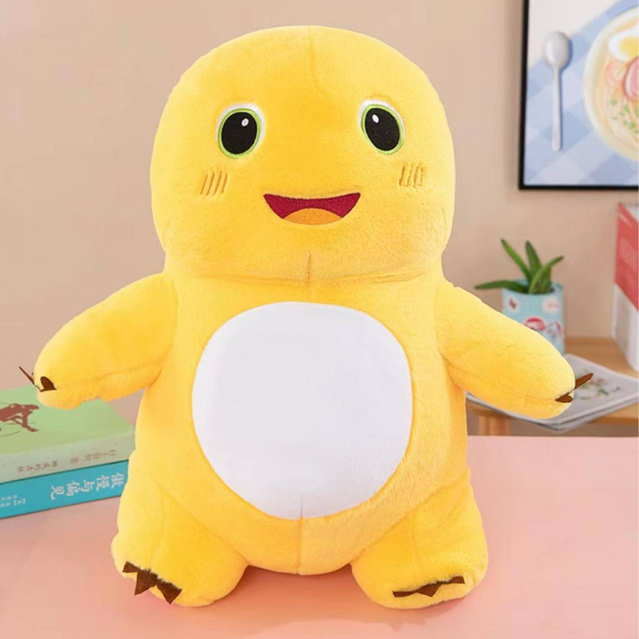 可爱小奶龙玩偶公仔毛绒玩具布娃娃一个（33厘米 手工误差3cm）