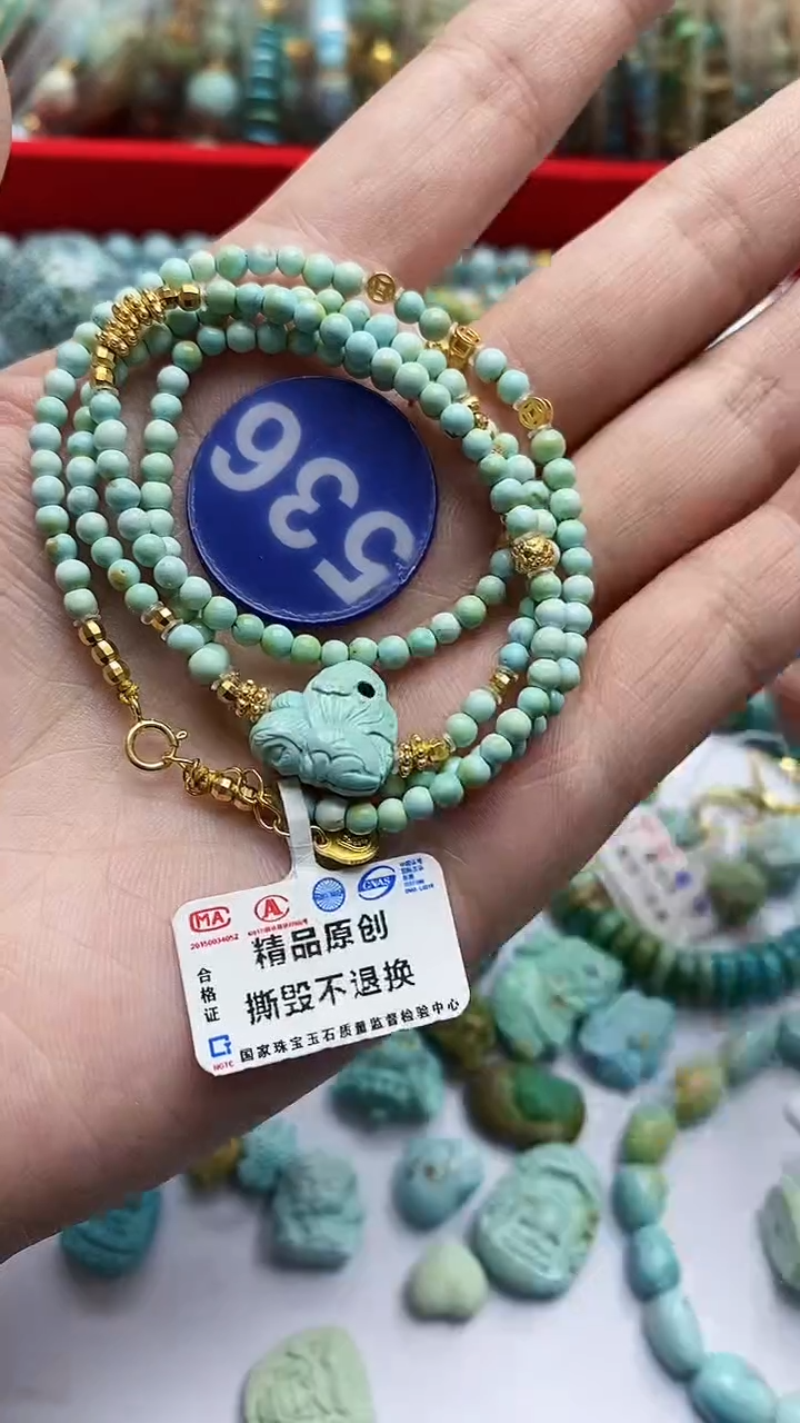【闪购商品】绿松石手链银S925镶嵌536