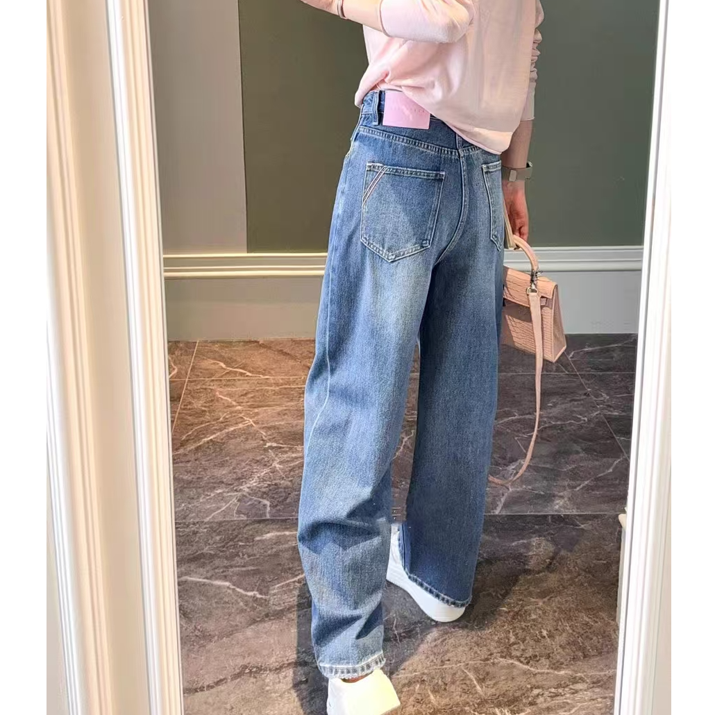 SU【755】花86  愫卿 MWMA特色口袋老爹裤春季新款86粉标遮胯弯刀~