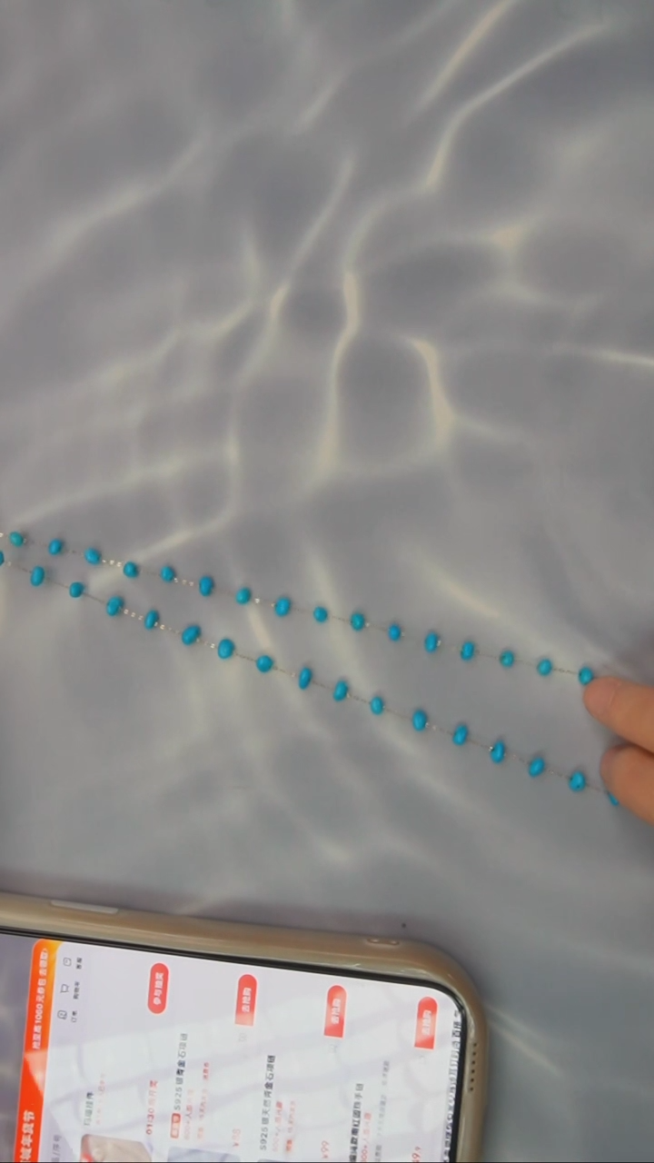 【闪购商品】绿松石项链18K金镶嵌发货一件