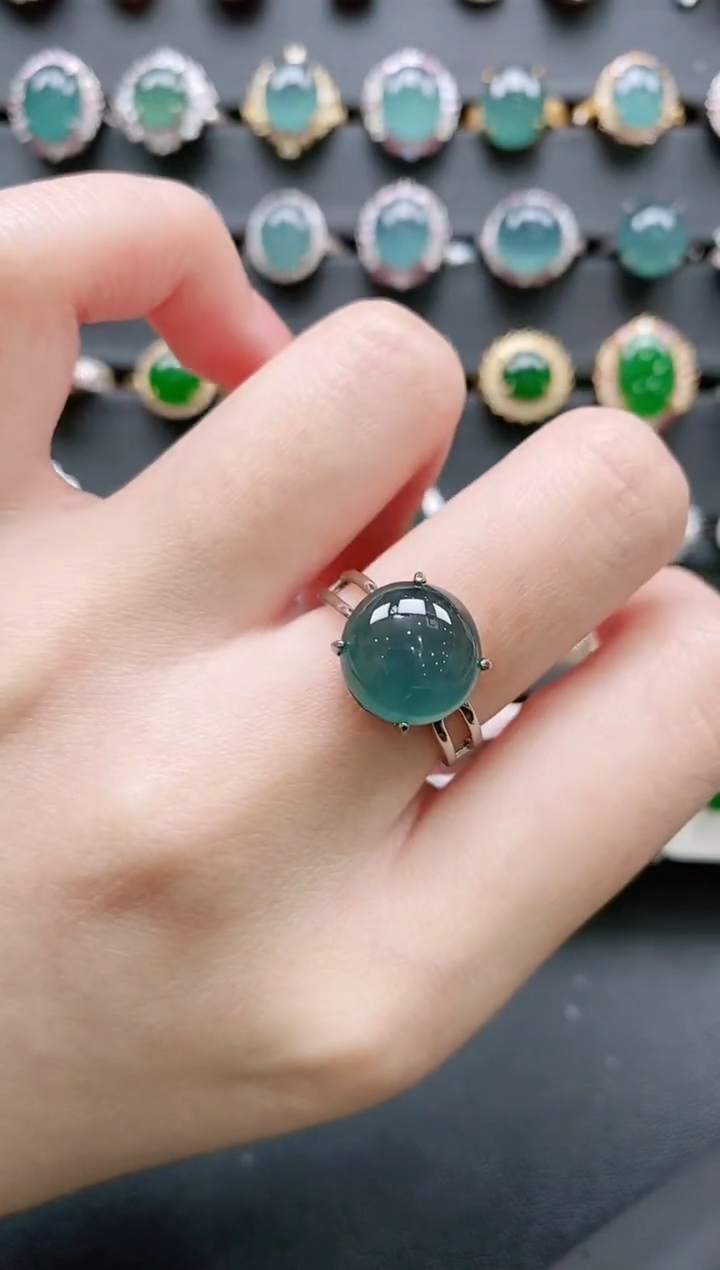 【闪购商品】翡翠戒指银S925镶嵌11111111