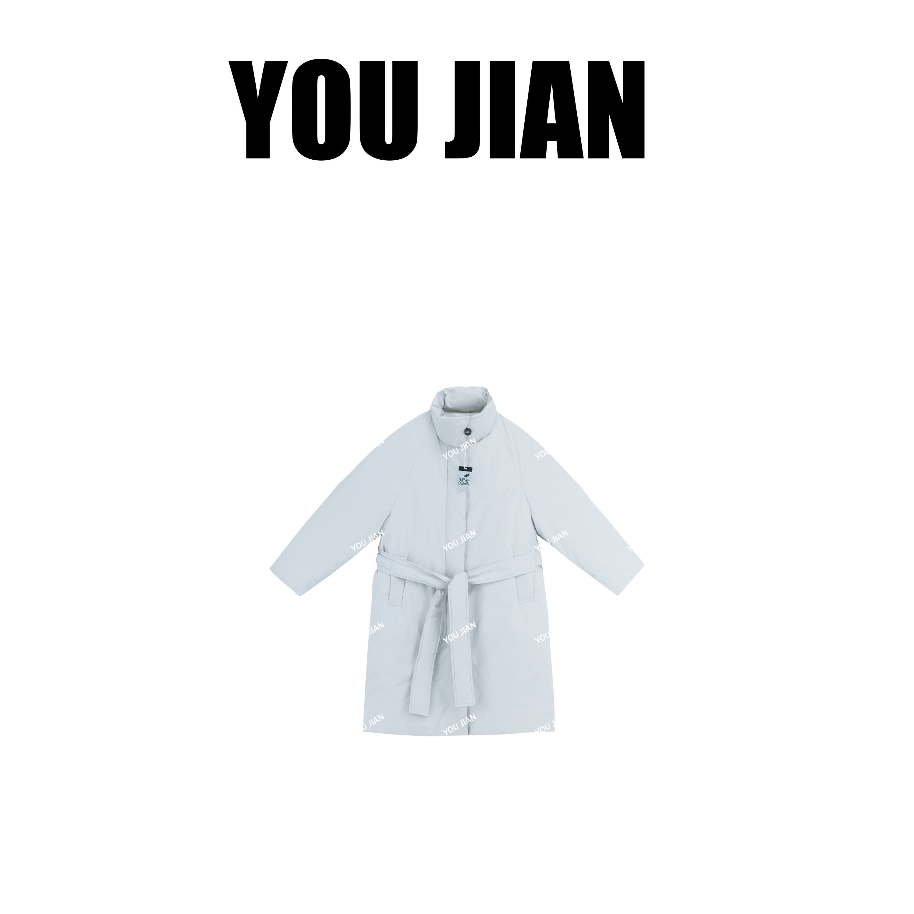 冷美人～清冷文艺风长款风衣羽绒服高冲绒90白鸭绒蓬松保暖