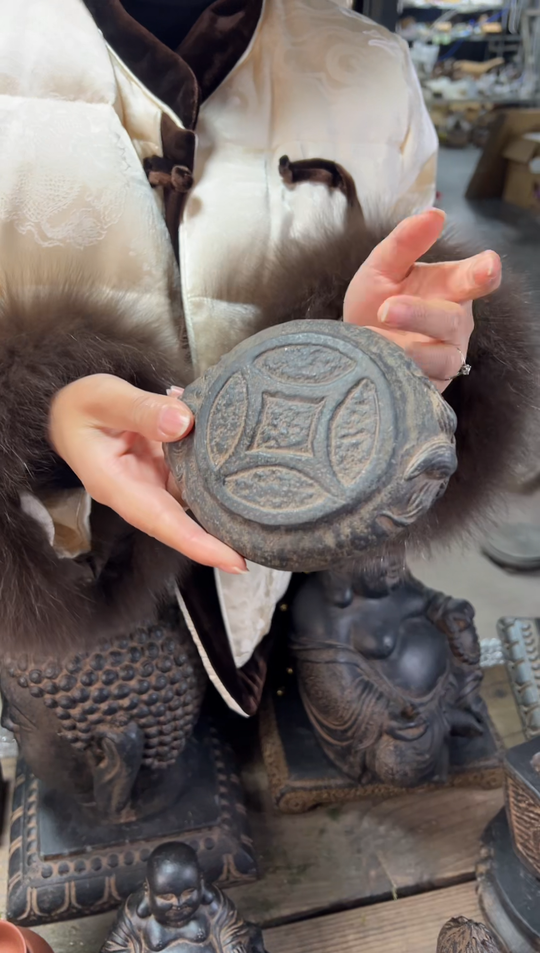 陶土【火山泥】金蟾小底座