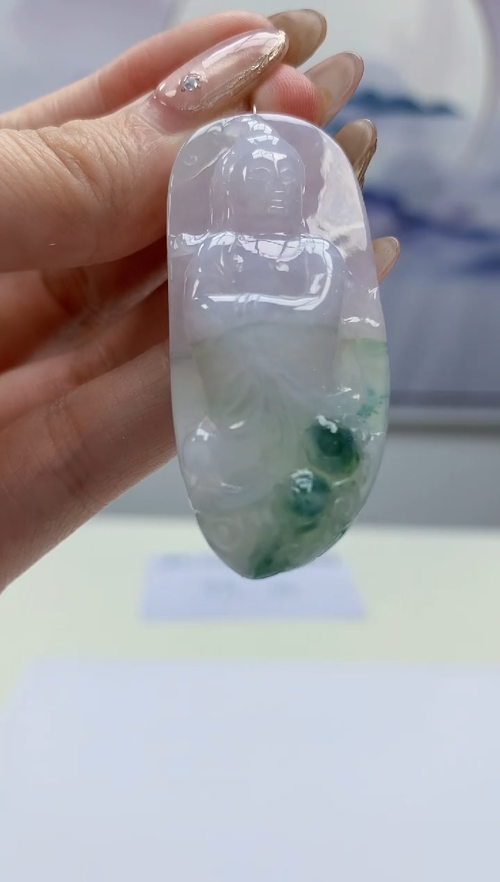 【闪购商品】定制翡翠未镶嵌5145jw-毛货挂件84