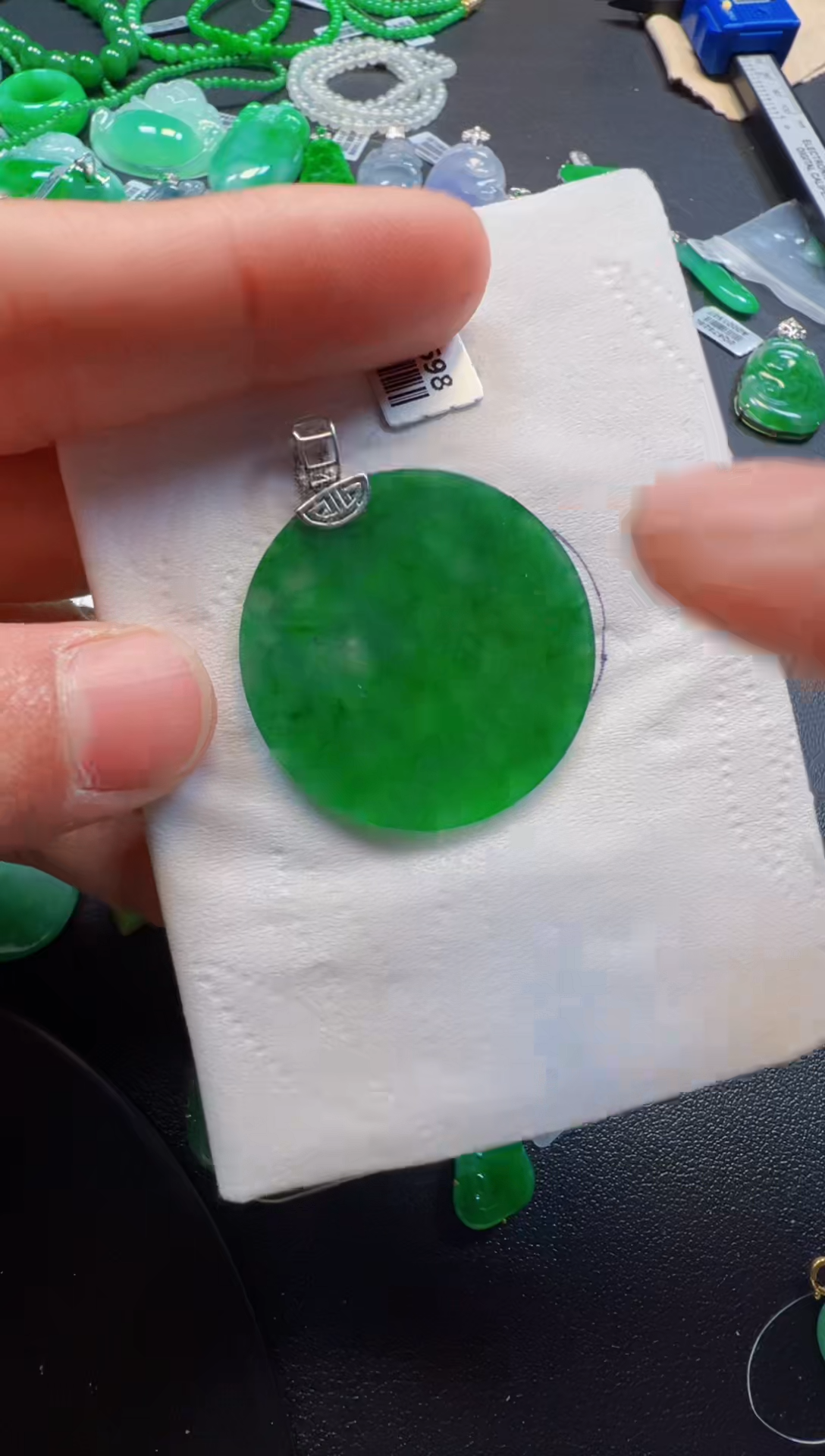 【闪购商品】定制翡翠18K金镶嵌1900一